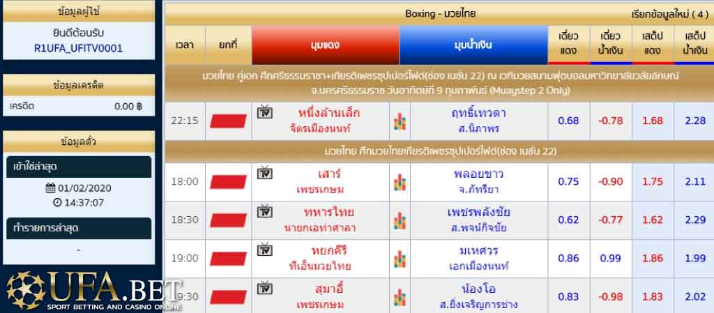 แทงมวย UFABET