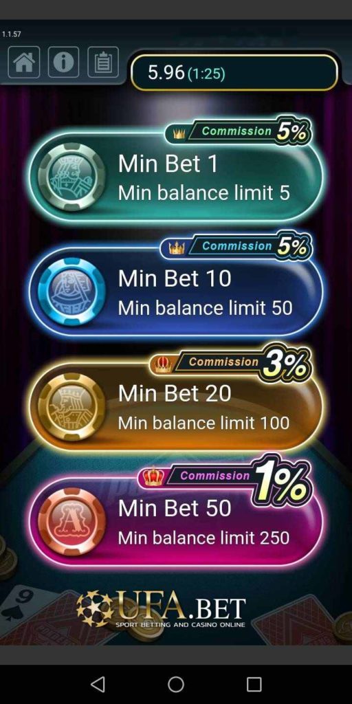 เลือกจำนวน bet ป๊อกเด้ง ufa slot
